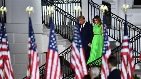 First Lady Melania Trump Twitter Reimagines Her Green Screen Dress