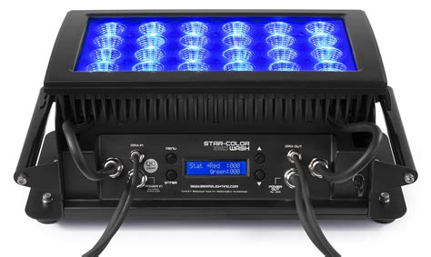 Melpo 2 pack 35w led flood light outdoor rgb lights color changing floodlights indoor, dimmable, timing, custom modes, stage spotlight lights uplights landscape lighting led wall wash lights. Star-Color 360 Wash Light - beamZ