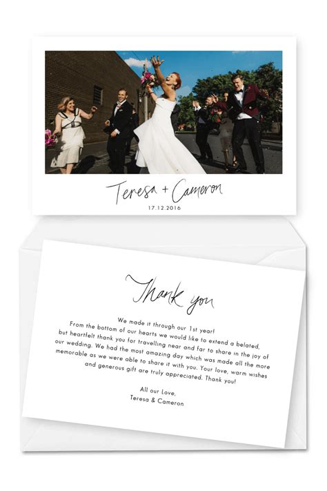 10 Wording Examples For Your Wedding Thank You Cards