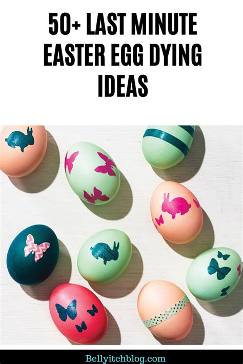 50 Fun Last Minute Easter Egg Decorating Ideas Easter Egg Decorating