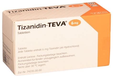 Tizanidin Teva® 6 Mg Tabletten Gelbe Liste