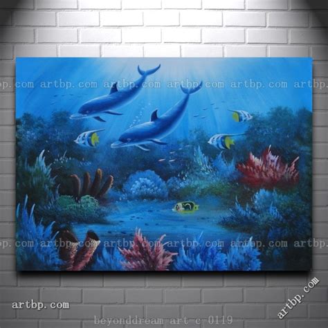 Magical Underwater Sea World Oil Painting Naturalism
