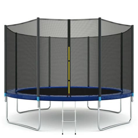 Gymax 12 Ft Trampoline Combo Bounce Jump Safety Enclosure Net Ebay