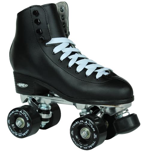 Epic Classic White And Red Quad Roller Skates