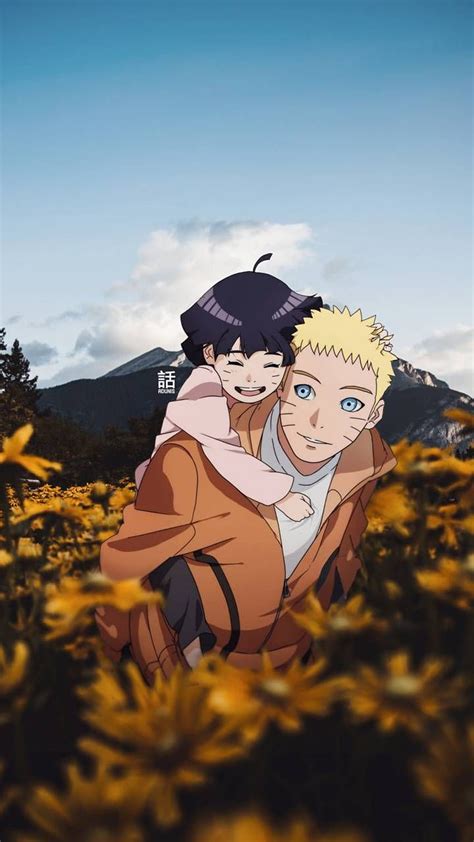 Naruto And Himawari By Aduniis In Naruto Shippuden Naruto Himawari Naruto Keluarga
