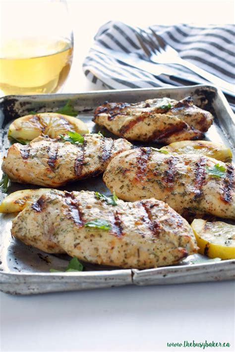 White Wine And Herb Marinated Grilled Chicken The Busy Baker
