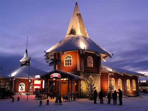 Christmas House In Santa Claus Village In Rovaniemi Santa Claus