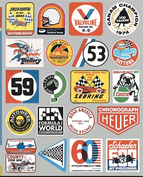 Pin By Craig On Porsche Rally Retro Logos Vintage Logo Racing Stickers