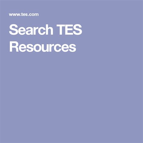 Search Tes Resources Secondary School Teaching Student