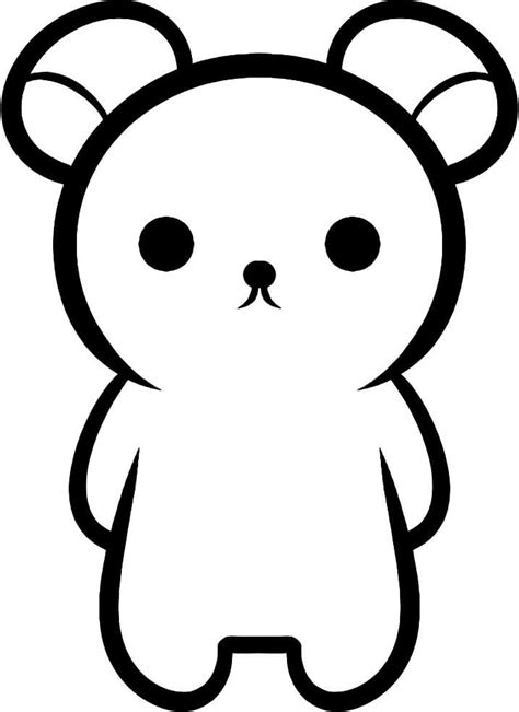 Rilakkuma Is Cute Coloring Page Free Printable Coloring Pages For Kids