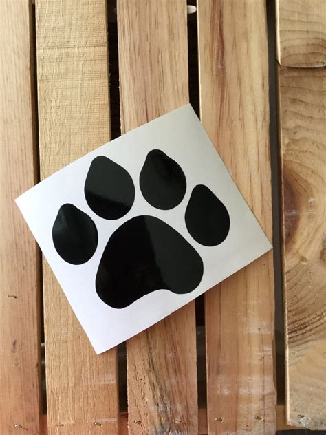 Dog Paw Print Vinyl Decal Sticker Etsy