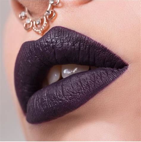 Pin By Kai On Style Is Everything Dark Purple Lips Lipstick Purple Lips