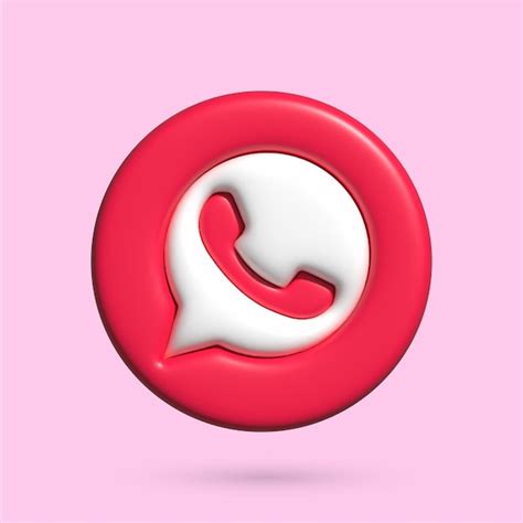 Premium Vector Icon 3d Whatsapp
