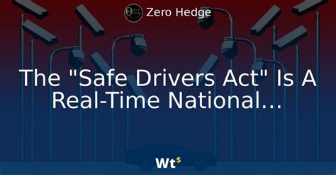“safe driver” act