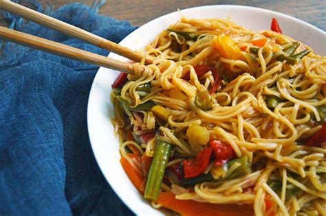 Easy Asian Vegetable Stir Fry With Noodles The Fiery