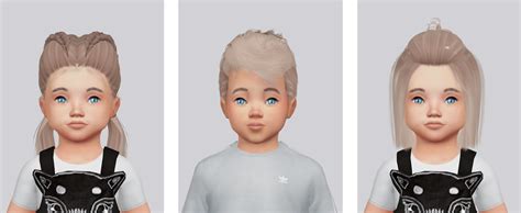 My Sims 4 Blog Hair Retexture Pack For Toddlers By Kalewa