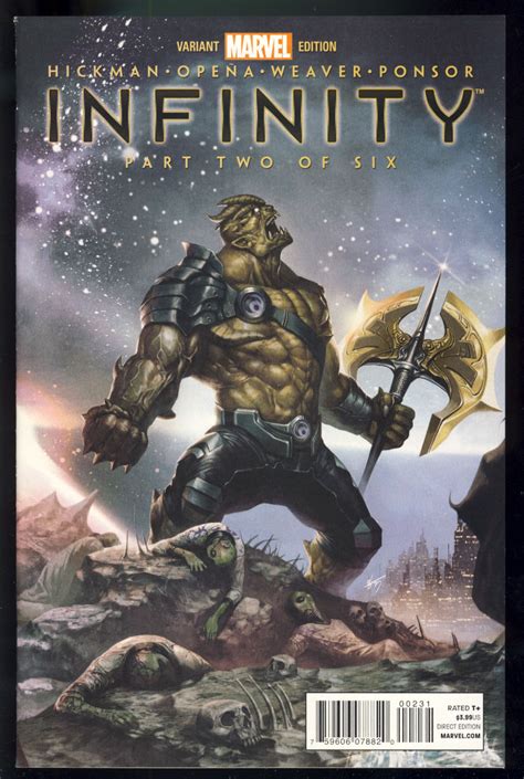 Set Of Twelve Marvel Comics Titles With Variant Covers Infinity