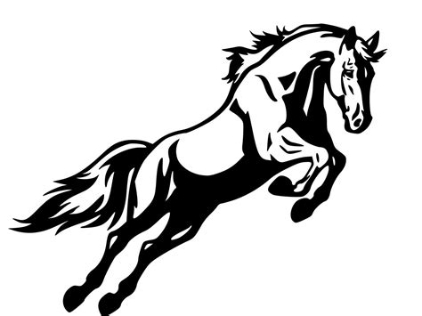 Horse Decal Horse Jumping Wall Sticker Large Decal 36 Inches X 28