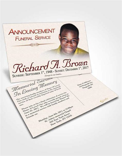 A announcement of death can also be referred to as a death notice. Obituary Template Trifold Brochure Lovely Bliss • FuneralParlour