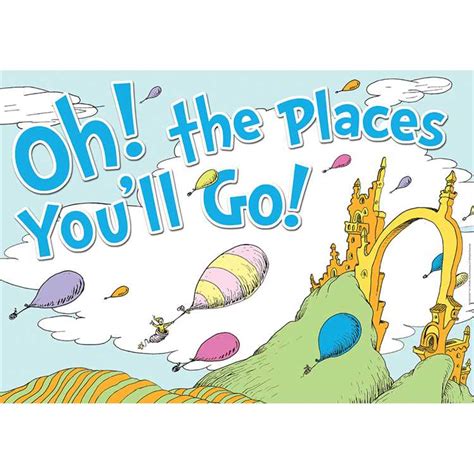 You take this exam at the end of the year to test your proficiency in specific subjects and can count as. Dr. Seuss Oh the Places You'll Go Poster