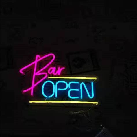 Bar Open Led Sign For Pubs Clubs And Bars By Custom Neon