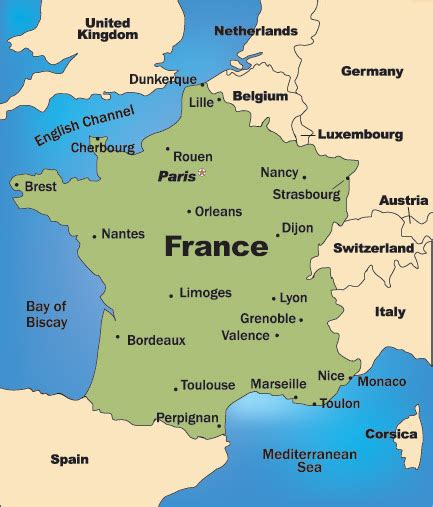 France On The Map Recana Masana