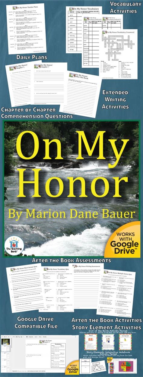 On My Honor Novel Study Is A Common Core Standards Aligned Book Unit To