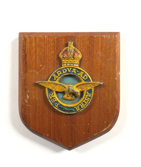 Raf Royal Air Force Kings Crown Wall Plaque