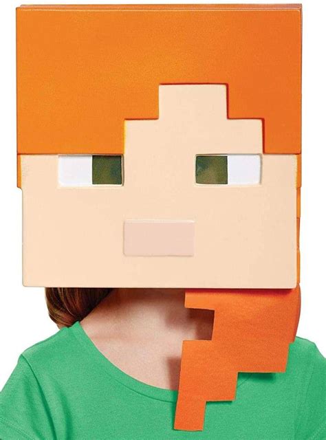 Minecraft Alex Character Mask Girls Alex Minecraft Costume Mask