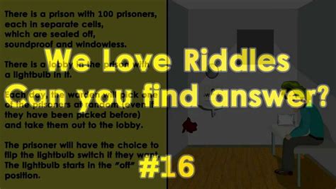 One day, when the wind is blowing from the west. Riddles and Answers - #16 PRISON - YouTube