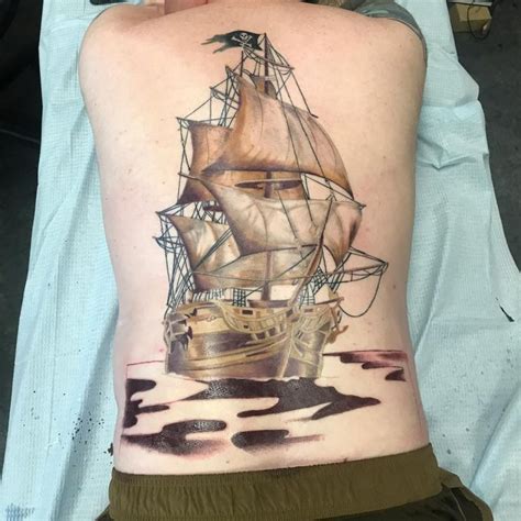 Best Pirate Ship Tattoo Designs Meanings