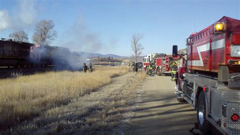 Locomotive Catches Fire While Pulling Cargo Train Through Steamboat