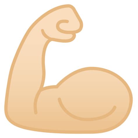 💪🏻 Flexed Biceps Light Skin Tone Emoji 1 Click Copy Paste