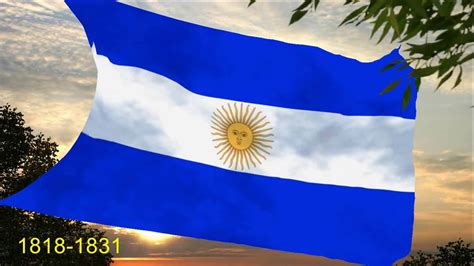 Banderas Históricas De Argentina 1813 Actual Youtube