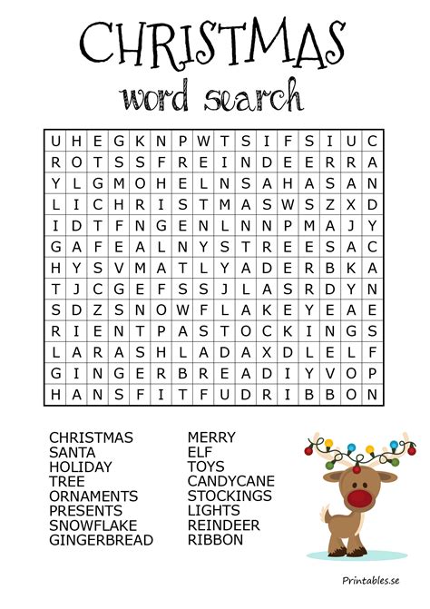 Old Fashioned Christmas Word Find Printable Free Mason