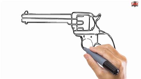 How To Draw A Gun Easy Drawing Step By Step Tutorials For Kids