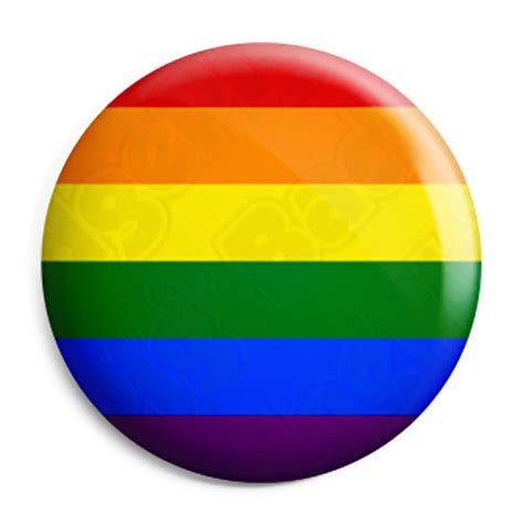 gay pride flag lgbt rainbow button badge fridge magnet key ring uk