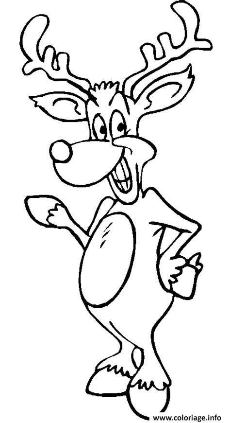 Coloriage renne  JeColorie.com