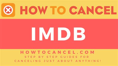 How to Cancel IMDb - How To Cancel