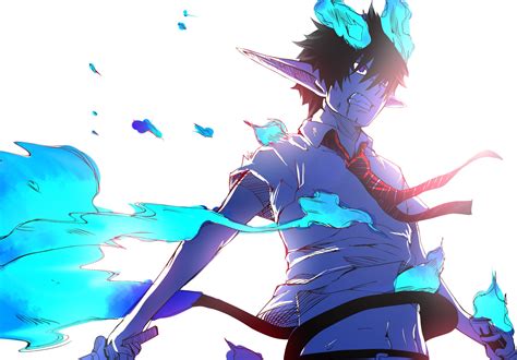 Wallpaper Illustration Anime Boys Cartoon Blue Exorcist Okumura