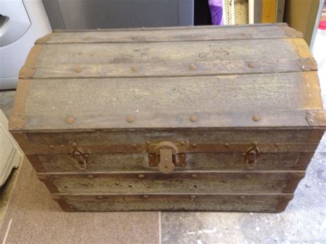 Old Sea Chest Purchased Today Hope The Time And Effort Restoring This