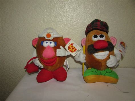 Nanco Mr And Mrs Potato Head Plush Stuffed 10 Toy Story Hasbro 1998