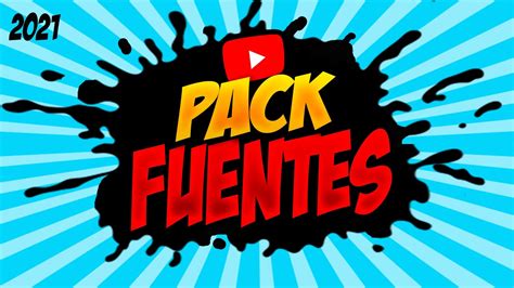 Pack De Fuentes Miniaturas Banners Youtube Youtube