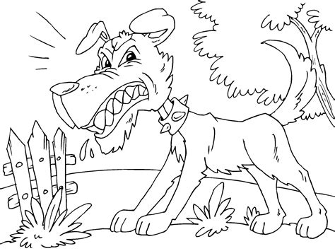 Dibujo Para Colorear Perro Enfadado Img Sexiz Pix