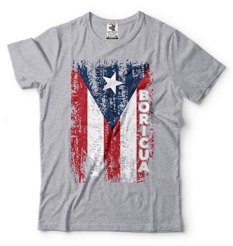 Puerto Rico T Shirt Boricua Shirt Pr Flag T Shirt Puerto Rican Etsy