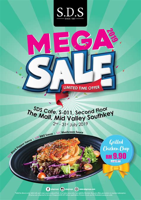 Valid for visa and mastercard® only. SDS Mid Valley Southkey Mega Sales - SDS Bakery & Cafe