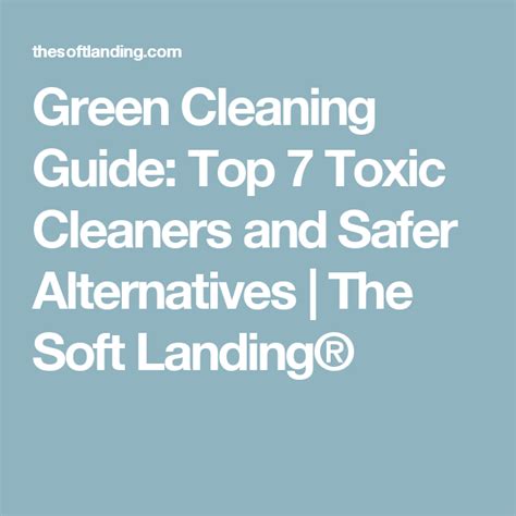 7 Toxic Household Cleaners Safe Alternatives Safe Alternative