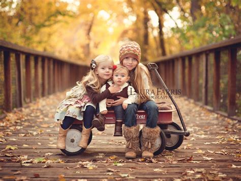 Kids In A Wagon Children Photography Autumn Photography Sibling