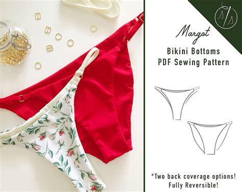 String Bikini Bottoms Sewing Pattern PDF Women S Swimwear Etsy