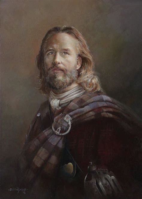 Highlander Painting Highland Chieftain C1746 By Chris Collingwood